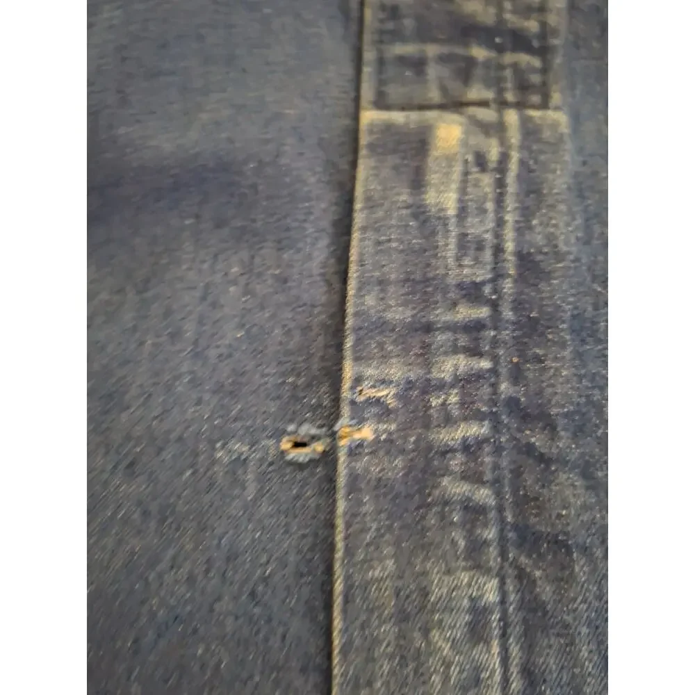 Vintage Round House Mens Denim Overalls Bibs 38x29